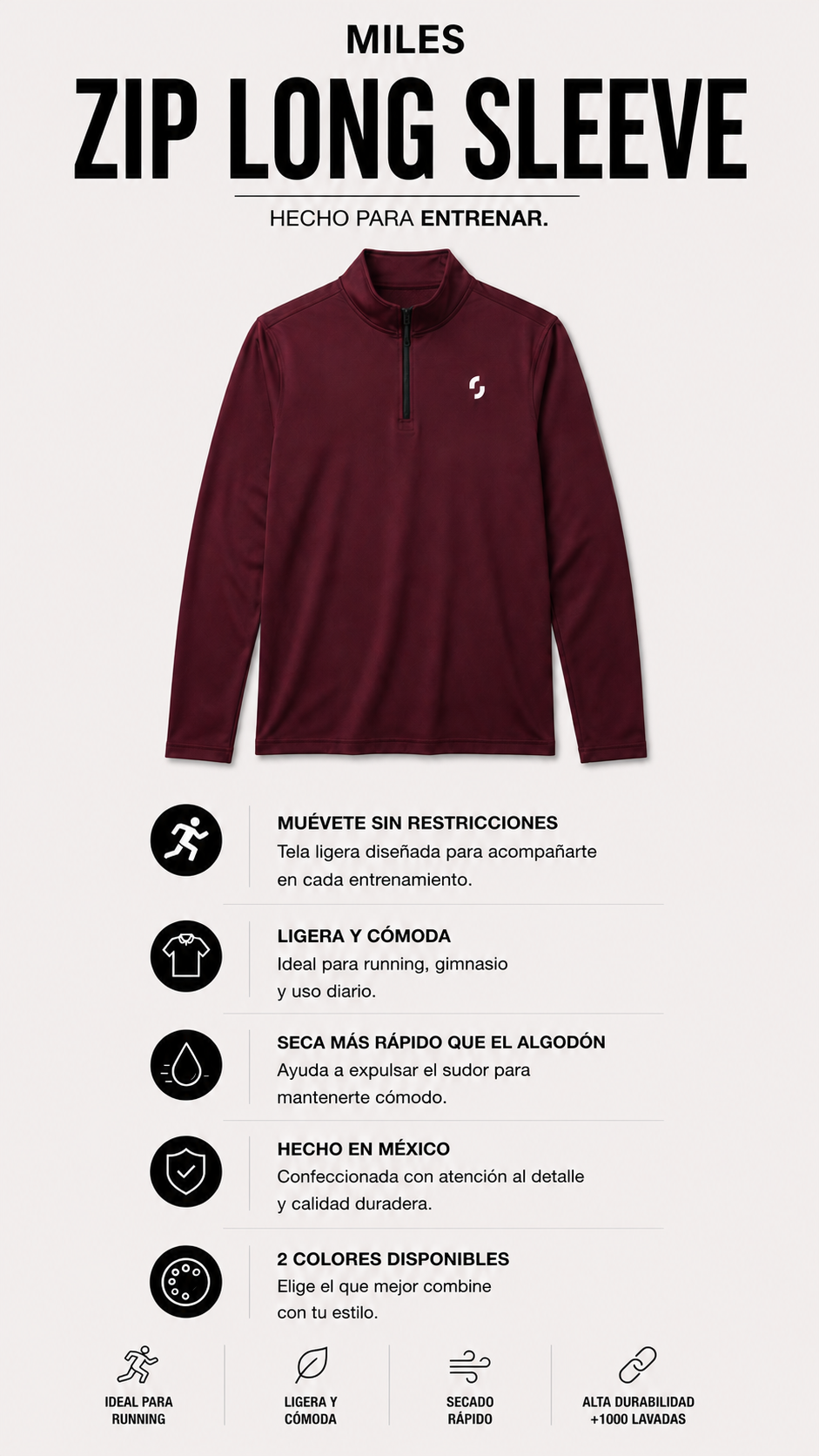 Zip Long Sleeve Dama