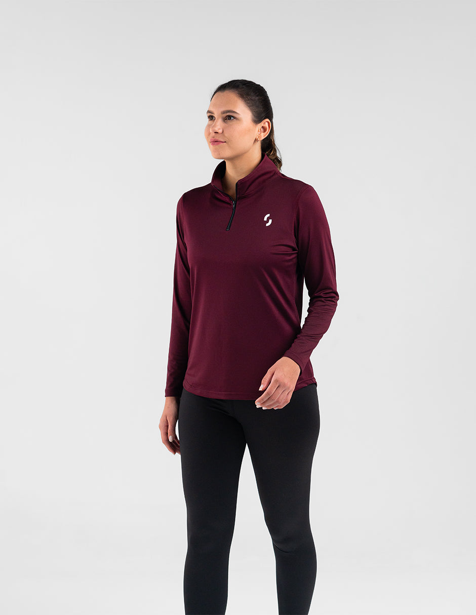 Zip Long Sleeve Tinto Dama