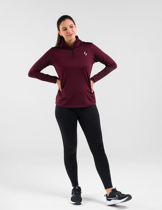Zip Long Sleeve Tinto Dama