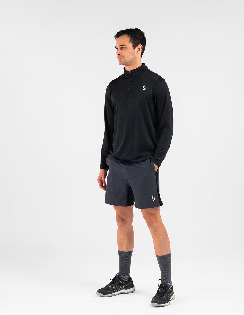 Zip Long Sleeve Negro
