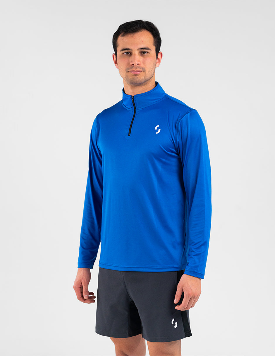 Zip Long Sleeve Azul Rey