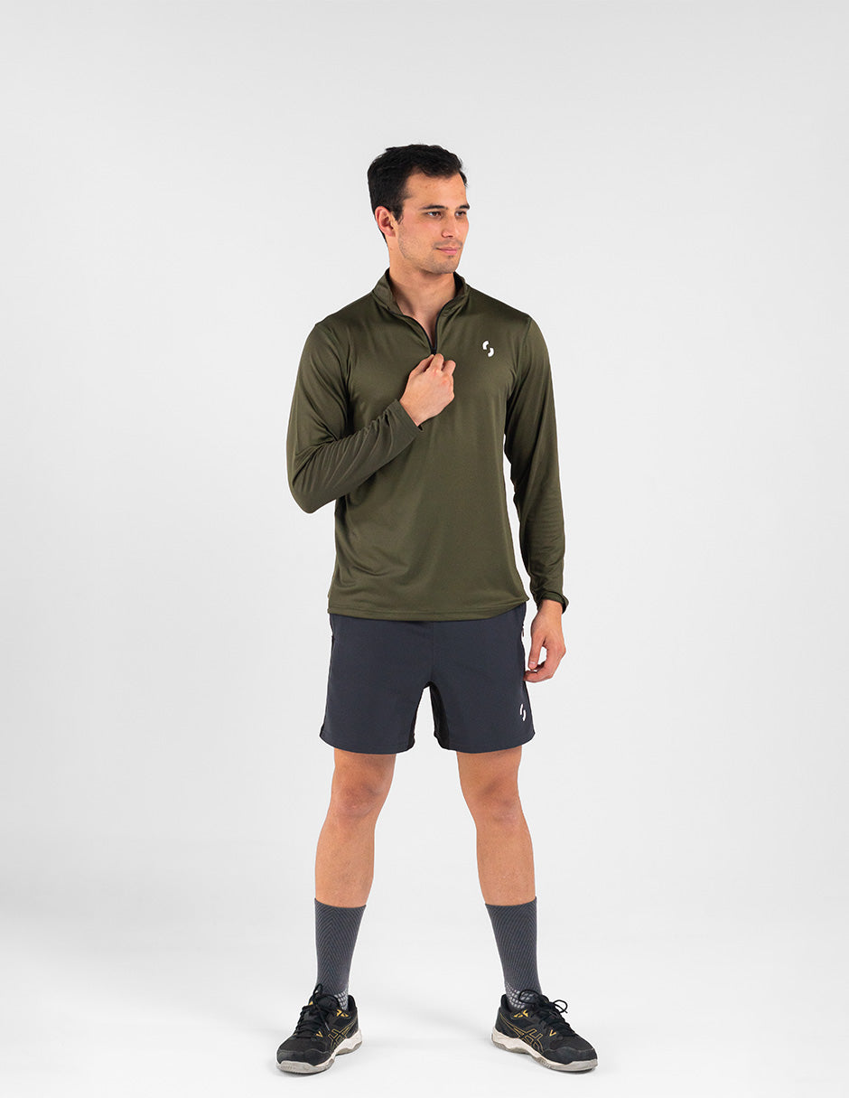 Zip Long Sleeve Olivo