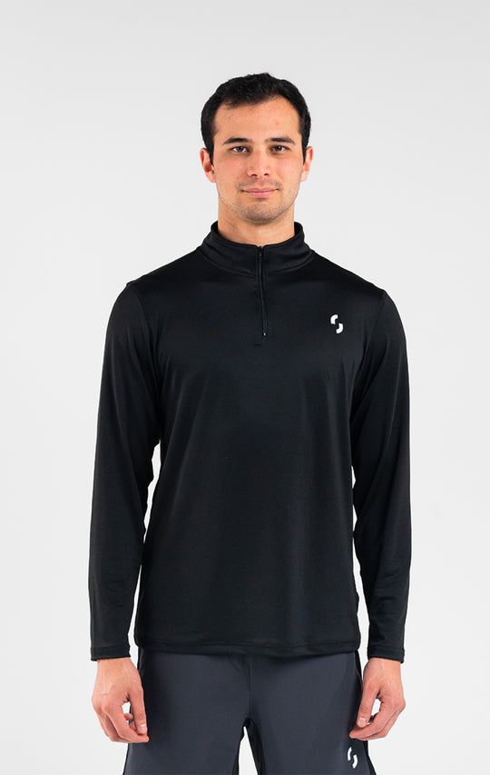 Zip Long Sleeve Negro