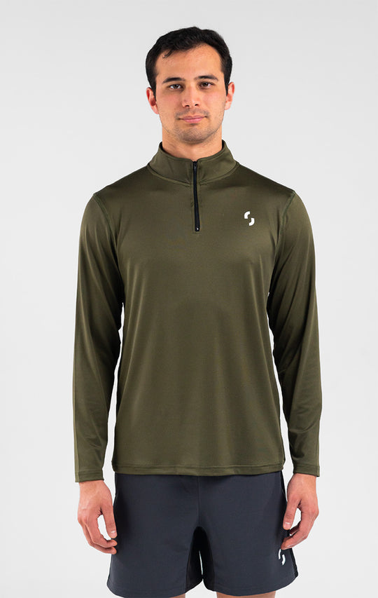 Zip Long Sleeve Olivo