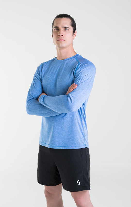 Long Sport Shirt Azul