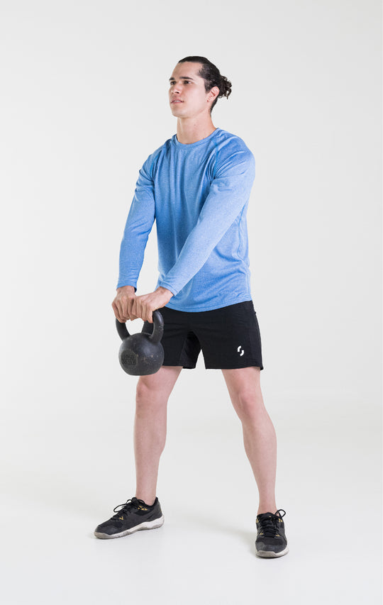 Long Sport Shirt Azul
