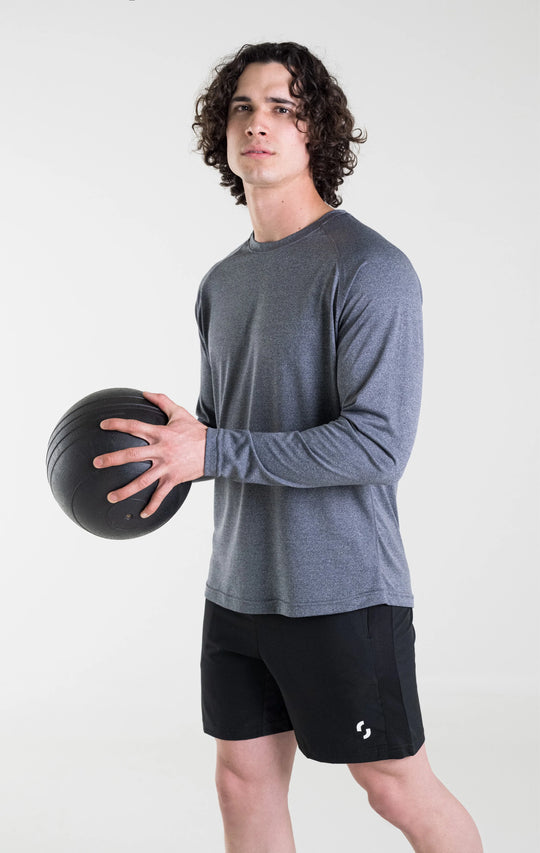 Long Sport Shirt Gris Oxford