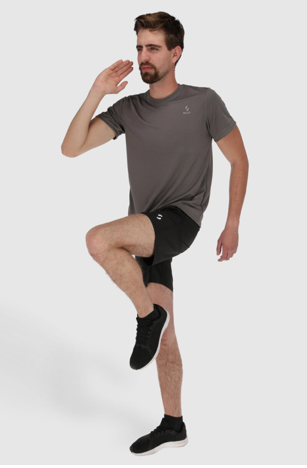 Miles Running Gris Oxford